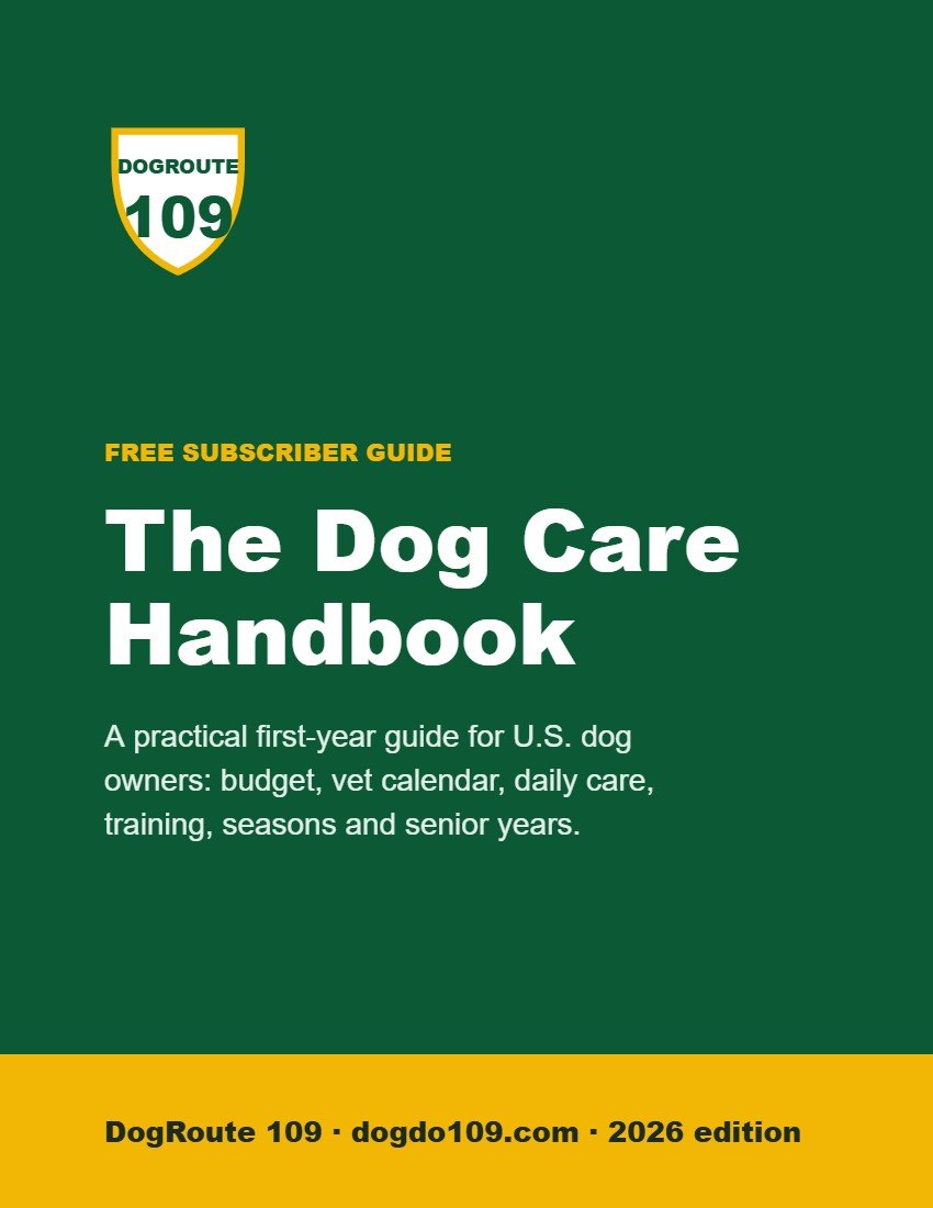 The Dog Care Handbook cover