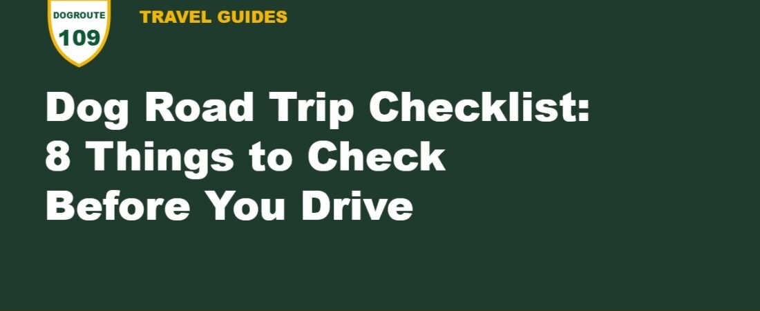 Dog Road Trip Checklist: 8 Things to Check Before You Drive