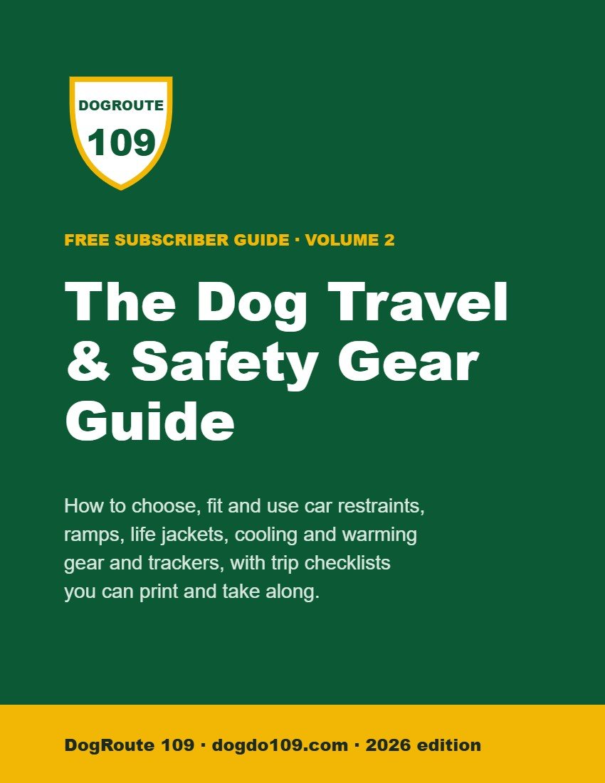 The Dog Travel & Safety Gear Guide cover